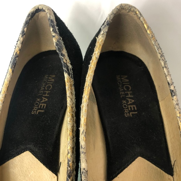 Women's Michael Kors Pumps Black Suede High Heels - Picture 3 of 8